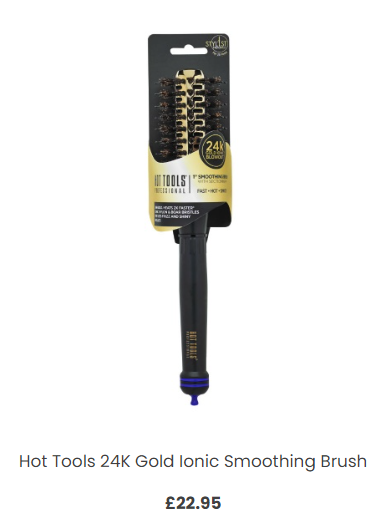 An image of Hot Tools 24K Gold Ionic Smoothing Brush